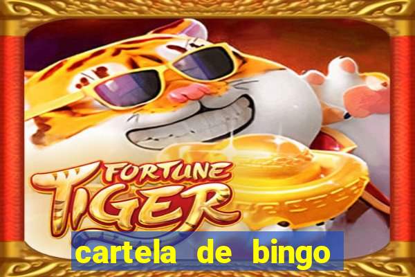 cartela de bingo pra imprimir